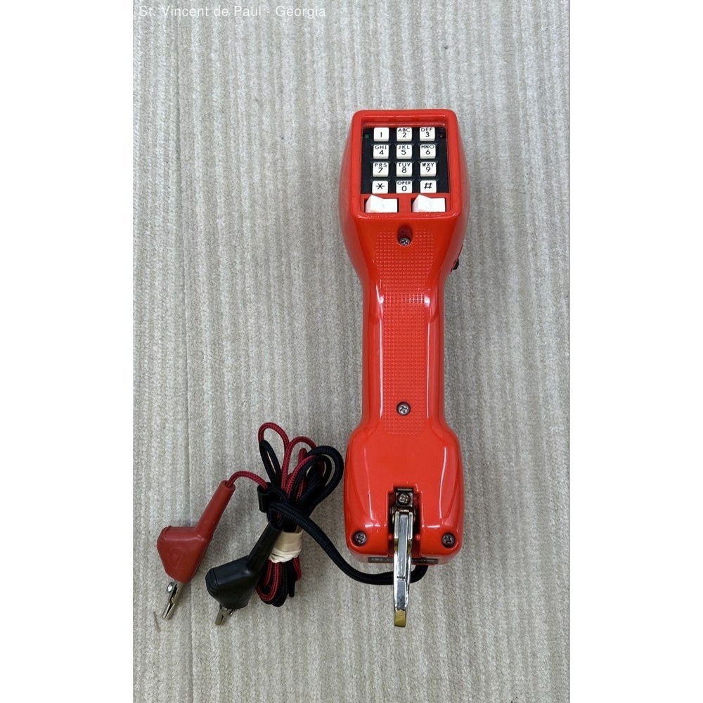 Harris Dracon Division TS22-001 M332-1 Lineman Butt Set Telephone Button Control